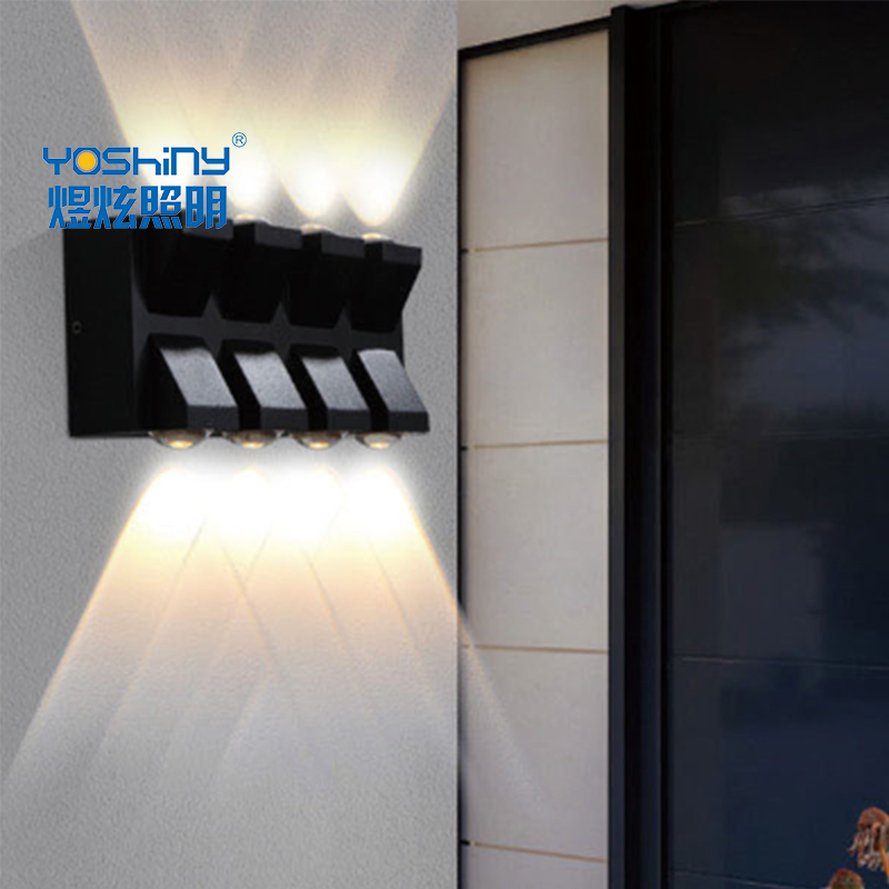 LED Up and Down Lights Outdoor Wall Light，Body in Aluminum Waterproof Outdoor Wall Lamps